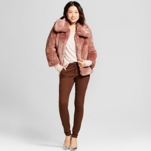 Faux Fur Smoked Pink Coat- A New Day-Medium-NWOT